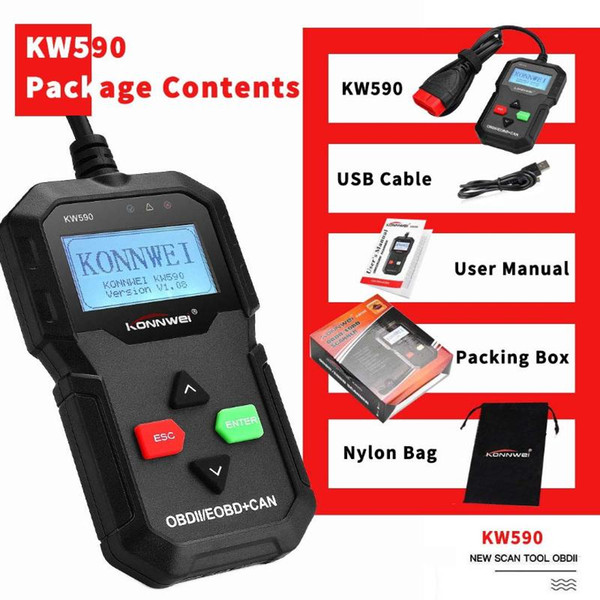 OBD Car Diagnostic Tool Code Reader Automotive OBD2 Scanner Scaner Automotivo Support Multi-Brands Cars Multi-languages