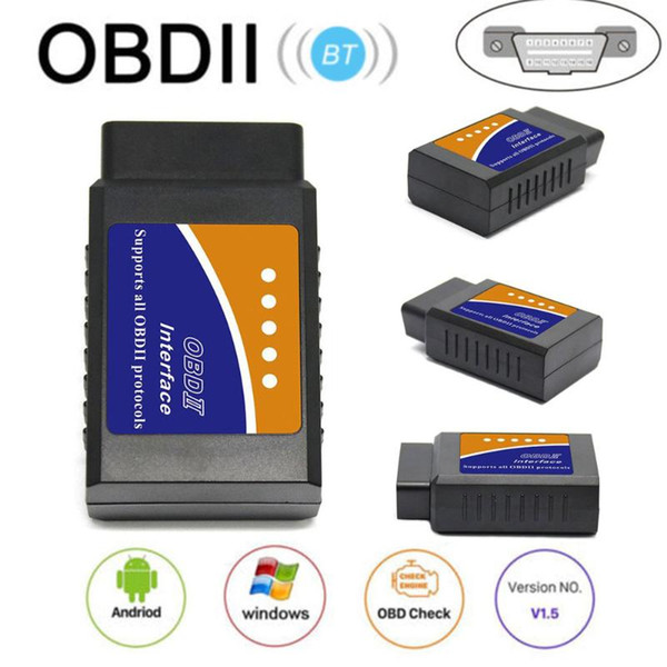 New ELM 327 V1.5 Interface Works On Android Torque CAN-BUS Elm327 Bluetooth OBD2/OBD II Car Diagnostic Scanner tool