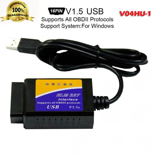 Practical Car Accessories V04HU-1 ELM327 16PIN USB Auto Scanner OBDII OBD2 Car Code Reader Diagnostic Tool Feb.25