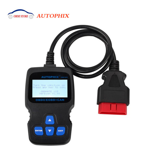 Real Automotive Test Tool Autophix OM123 OBD2 OBDII EOBD Engine Fault Code Reader Russian Portuguese Car Diagnostic Tool Scanner