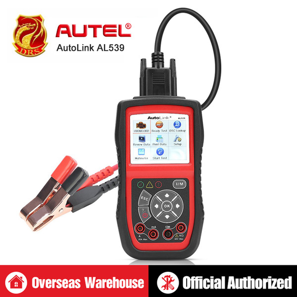 Autel AutoLink AL539 Auto Code Reader OBDII Diagnostic Tool OBD2 Scanner Electrical Voltage Test AVO Meter Battery Tester Tools