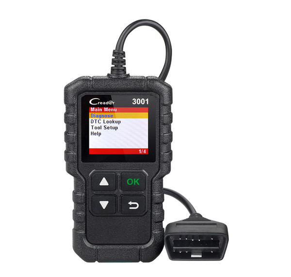 New Arrival LAUNCH Creader 3001 Full OBDII/EOBD Code Reader Scanner CR3001 Diagnostic Tool Multi-language PK AL319 AL519 OM123