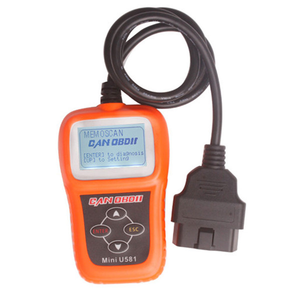 MEMOSCAN Mini U581 OBDII Vehicle Trouble Auto Diagnostic Scanner Tool CAN OBD2 EOBD U581 Car Diagnostic Tool OBD 2 Cord Reader