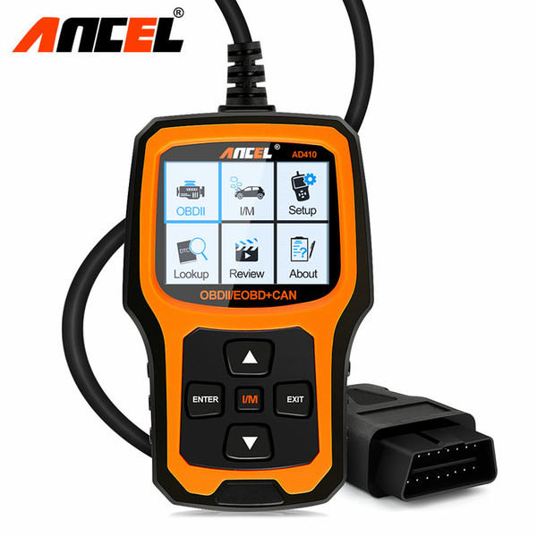 OBD2 Scanner OBD Car Diagnostic Auto Diagnostic-Tool ANCEL AD410 Read Clear Fault Error Codes Russian OBD2 Automotive Scanner