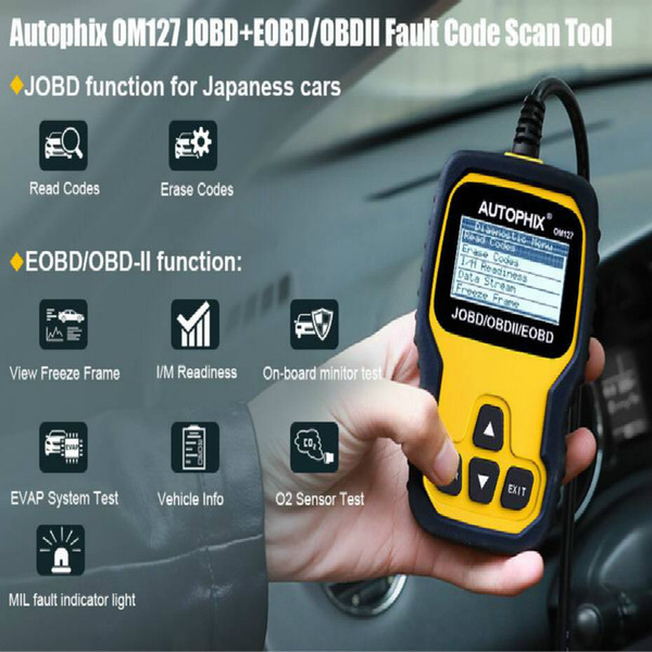 Autophix OM127 Auto Scanner Code Reader OBD2 EOBD Car Engine Detector Troubleshooting Diagnostic Tool Engine Fault Scan