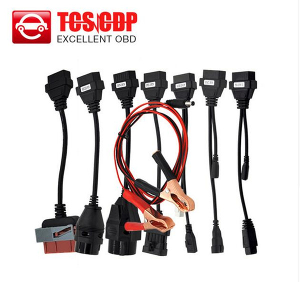 Hot selling CAR CABLE OBD OBD2 full set 8 car cables diagnostic Tool Interface cable for all model TCS cdp plus multidiag pro wow snooper