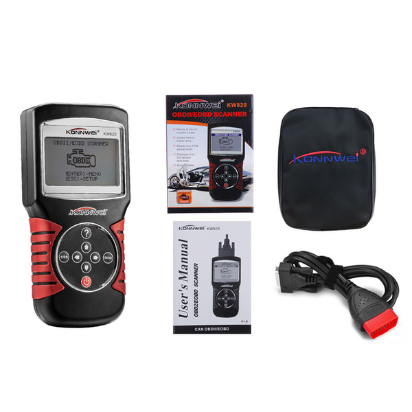 KONNWEI KW820 OBD 2 ODB 2 Automotive Scanner Errors Code Reader Full Diagnostic Tool support Five Languages CDT_00R