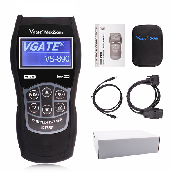 Original OBD2 Diagnostics Scanner Maxiscan Vgate VS890 OBD2 Engine Fault Code Reader Analyzer for Car Tool Escaner Vgate VS-890