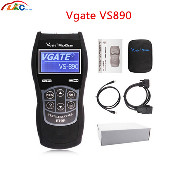 Newest Vgate VS890 OBD2 CAN-BUS Fault Car Code Reader Universal Auto Diagnostic Scanner Vgate VS890 Multi-Languages