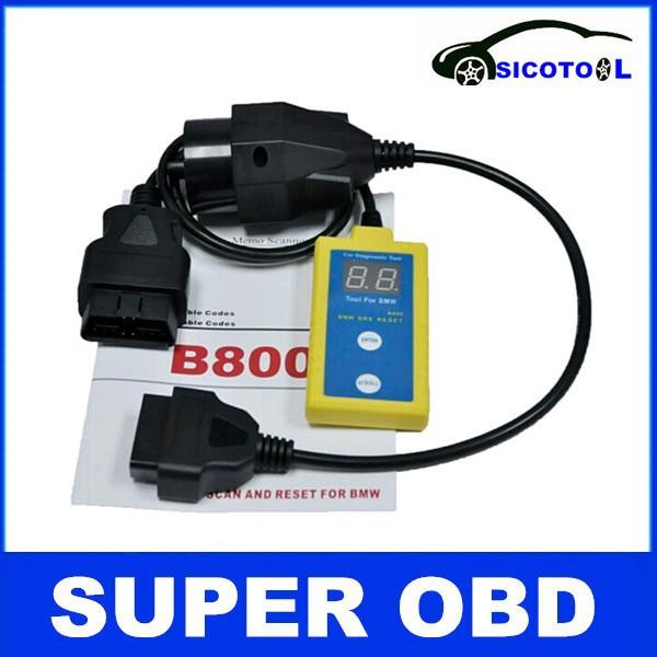 Wholesale-Professional B800 SRS Scanner And Resetter Tool B800 Airbag Scan/Reset Tool airbag scanner Fit E36 E46 E34 E38 E39 Z3 Z4 X5