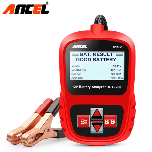 wholesale BST200 Professional 12V 100-1100 CCA 220AH AGM GEL Automotive Load Battery Tester Digital Analyzer for Car Motorcycle Boat