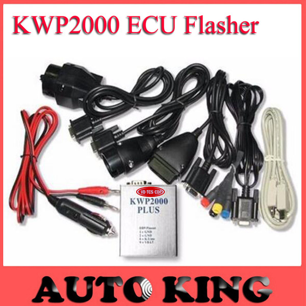 Wholesale- BIG DISCOUNT!!! KWP2000 Plus ECU REMAP Flasher OBD2 ECU chip tunning tool ---- Fast Shipping BEST KWP2000 + wholesales