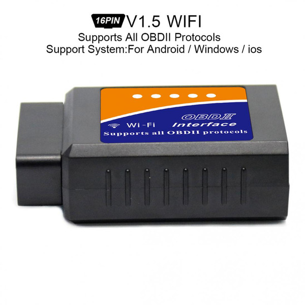 Freeshipping V1.5 ELM327 Super Mini WiFi Scanner Wireless Interface Auto Car V03HW-1 Interface Code Readers Diagnostic Tool OBDII Protocols