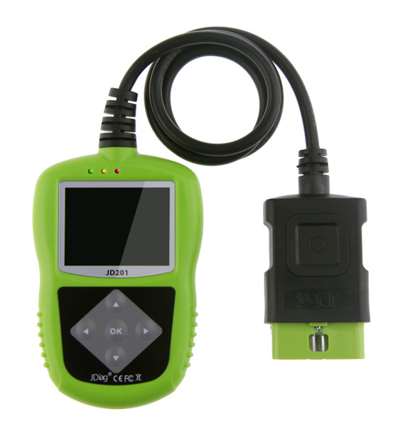 Original JDiag JD 201 Code Reader OBD2 OBDII EOBD CAN Fault Code Lamp Definition PCM I/M Views Freeze Frame Data