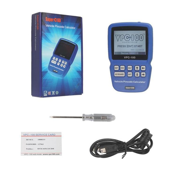 VPC-100 Hand-Held Vehicle PinCode Calculator with 300+200 Tokens VPC100 Pin Code Calculator/Reader VPC 100 Auto Key Programmer