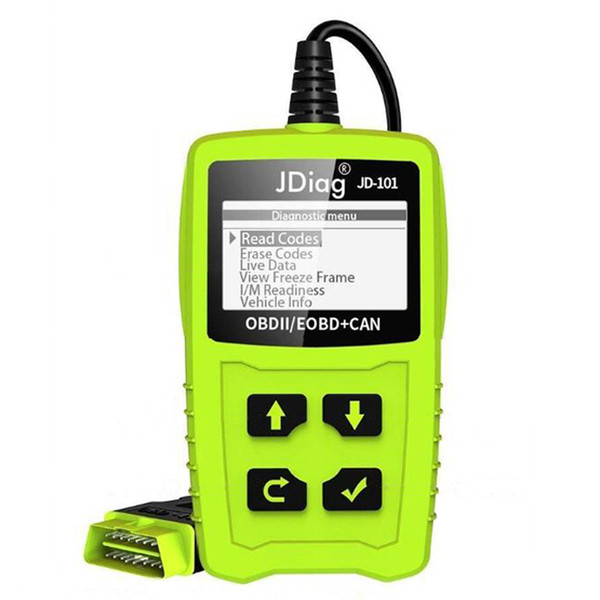 JDiag Code Readers JD101 Reading and Cleaning Code Auto OBD Diagnostic Tool with Multi-Functions Free Ship