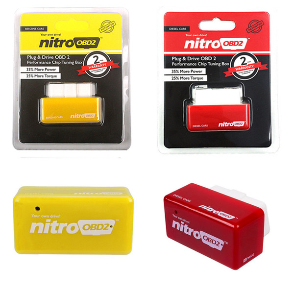 Plug and Drive NitroOBD2 Performance Chip Tuning Box for Benzine & Diesel Cars NitroOBD2 Chip Tuning Box