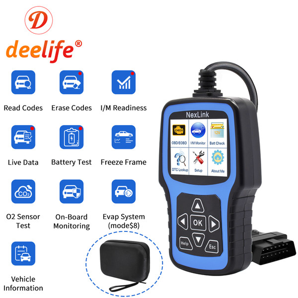 Deelife Diagnostic Tool Car OBD2 Scanner Automotive Professional OBD 2 Code Reader OBDII EOBD Diagnostics Scan Tools for Auto