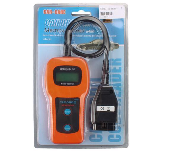 Car-Care U480 OBD2 OBDII OBD-II MEMO Scan MEMOSCAN LCD Car AUTO Truck Diagnostic Scanner Fault Code Reader Scan Tool