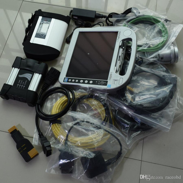 star diagnosis compact 4 for mb c4 for bmw icom next 2in1 laptop touch screen i5 4g hdd 1tb win7 ready to use