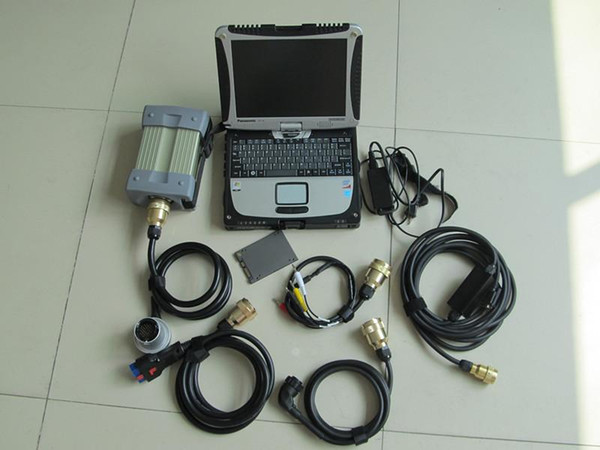 for mb star diagnostic c3 pro diagnosis with laptop cf19 touch screen with super ssd fast full set 2 years warranty