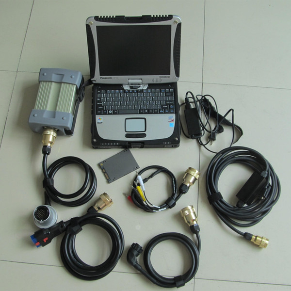 for mb star c3 multiplexer star diagnostic with cf-19 laptop touch screen with 120 gb ssd super speed