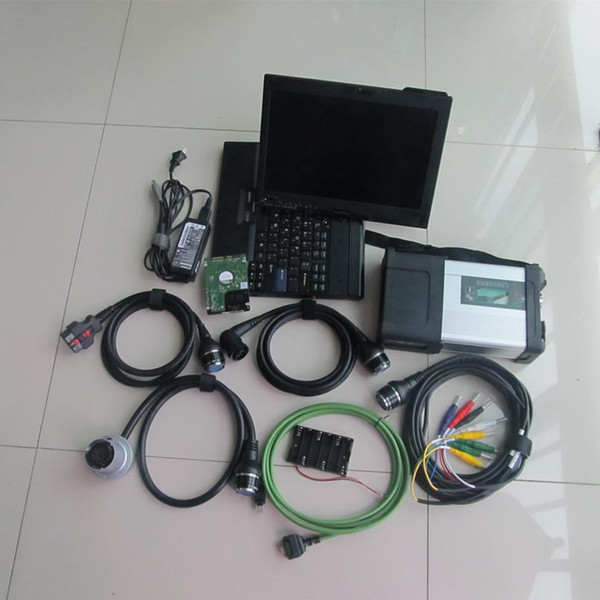 diagnosis system for mb star c5 with 320gb hdd with x200t laptop new version of c4