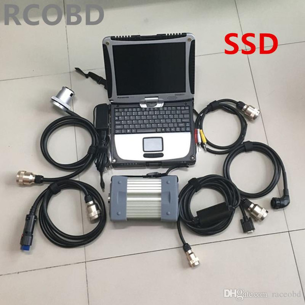 for mb star c3 WITH ssd 120gb with laptop cf19 touch screen full set for car diagnostic tool ready to work