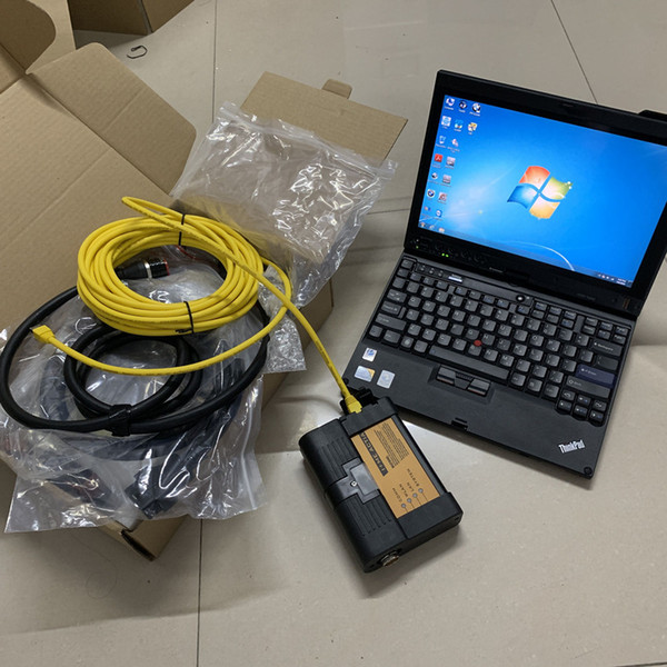 bmw diagnostic laptop icom a2 with hdd 500gb isis ista full set x200t touch screen computer dhl free