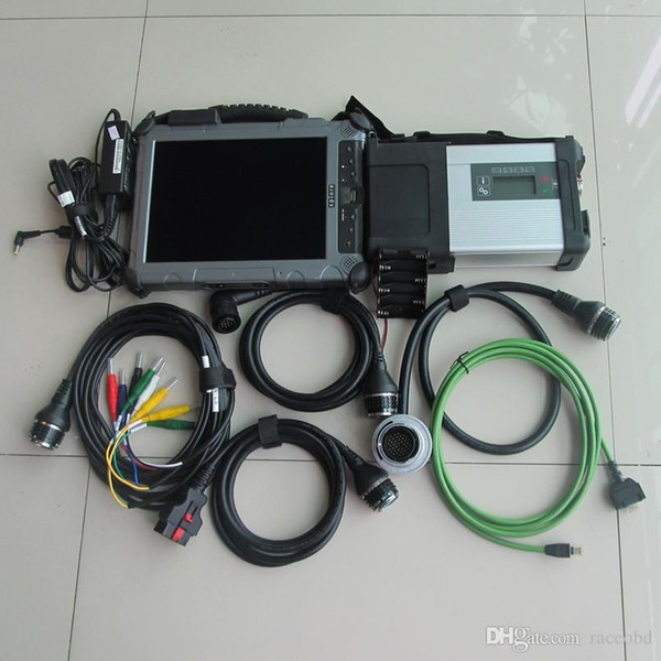 for mb star sd connect compact c5 with ssd with ix104 i7 4g Industrial Rugged Tablet diagnostic laptop