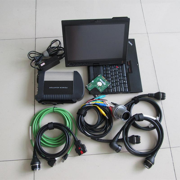 Newest tools for mb star sd connect c4 with 320gb hdd with laptop x200t thinkpad touch screen Diagnosis