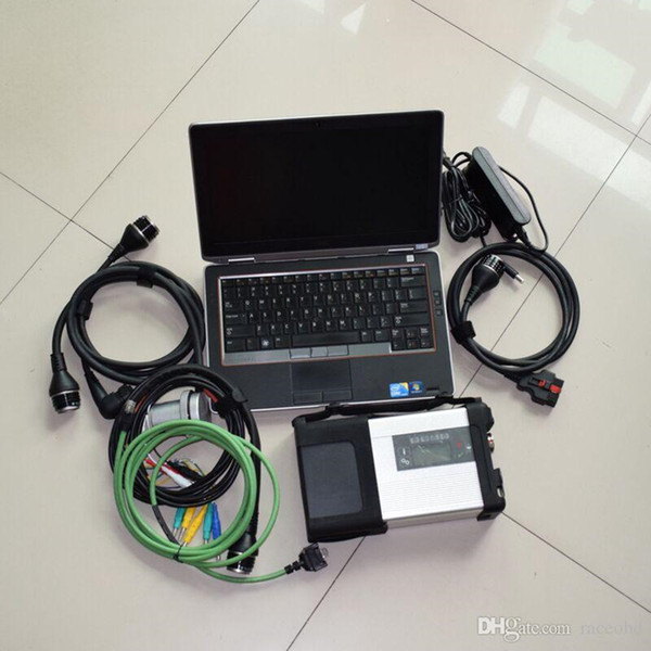 for mb star diagnostic scanner sd c5 with 320gb hdd laptop e6320 i5 4g for cars and trucks