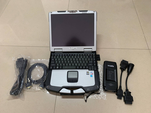 2019 for volvo truck diagnosis scanner vcads pro with laptop cf30 ram 4f cables full set ready to work