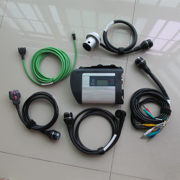 for mb diagnosis star c4 wifi with 5 cables for cars and trucks scan tool without hdd one year warranty