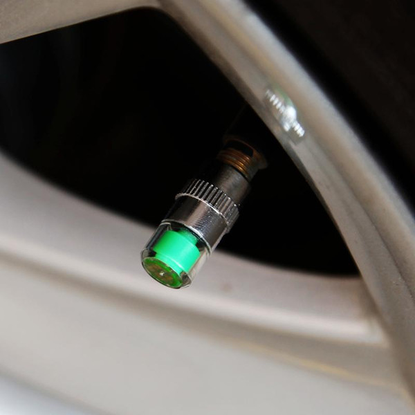 Automotive tire pressure detection cap tire monitoring system built external wireless tire gauge table