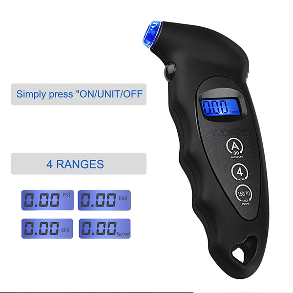 2019 Digital LCD Car Tire Tyre Air Pressure Gauge Meter Manometer Barometers Tester Tool For Auto Car Motorcycle