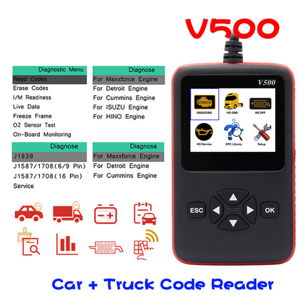 V500 CR-HD Device Heavy Duty Truck and Car Code Reader Scanner