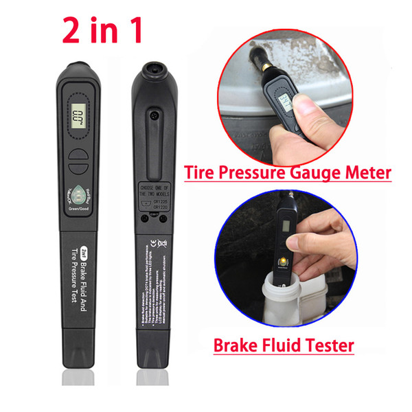 2In1 Brake Fluid Tester Tire Pressure Guage Meter