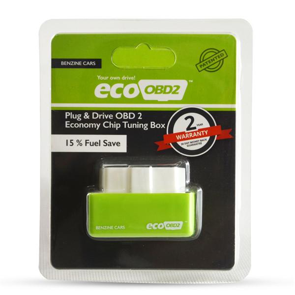 EcoOBD2 Benzine Car Chip Tuning Box Plug and Drive OBD2 Lower Fuel and Lower Emission