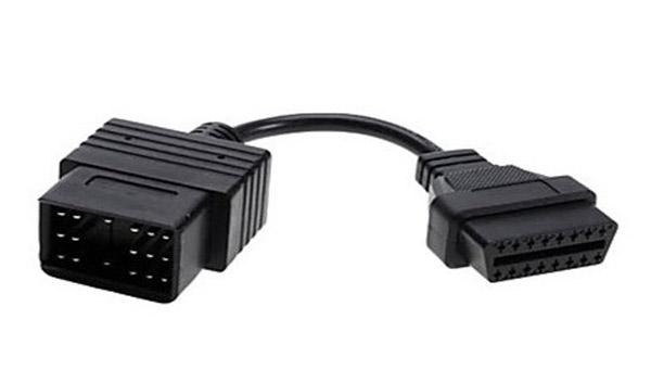 Hot Selling Product OBD 2 OBD II Connector for toyota 17pin to 16 Pin OBD2 Adapter Car Cable