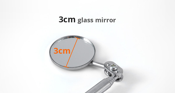 New Automotive Maintenance Inspection Mirror Extending Swivel Telescopic Chassis Inspection Convex Mirror Lens Car Hand Tool