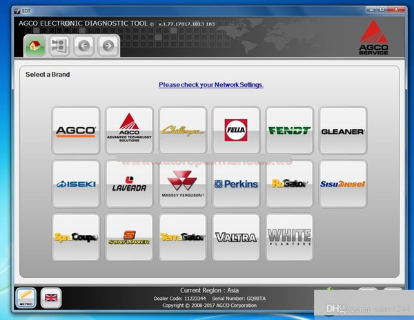 AGCO Electronic Diagnostic Tool 1.75 EDT+Activation (INSTALL UNLIMITED COMPUTER)