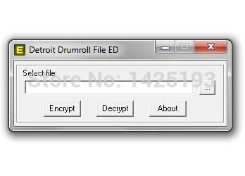 DETROIT DRUMROLL FILE ENCRYPTOR/DECRYPTOR (EDITOR) v0.2