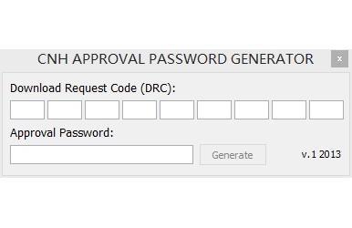 CNH EST APPROVAL PASSWORD GENERATOR