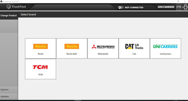 TruckTool 3.2.8 (diagnostic program for Mitsubishi Fork Lifts, Cat ForkLifts, Rocla, TCM, UniCarriers fork lifts)