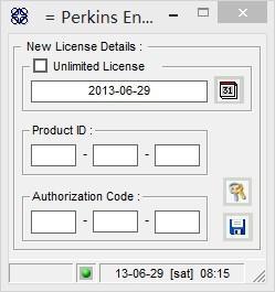 PERKINS EDI 1300 keygen for activation for EDI Diagnostic tool