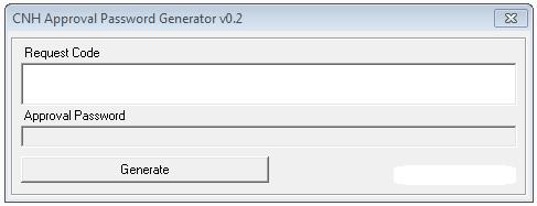 CNH APPROVAL PASSWORD GENERATOR v0.2 (Long passwords for setting speed limiter values)