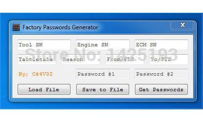 New ET FACTORY PASSWORDS GENERATOR [USB dongle]Support Windows 2003/XP/Vista/7/8/10 for cat