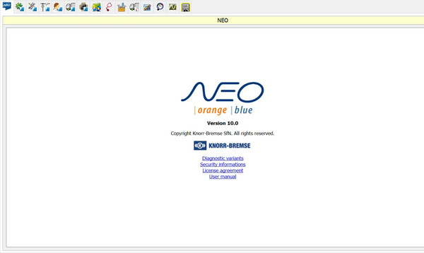 Knorr - Bremse NEO orange System Diagnostics SW Version 10