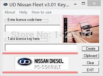 For nissan UD DataLink 3.01 (Diagnosis & Reprogram)+ keygen